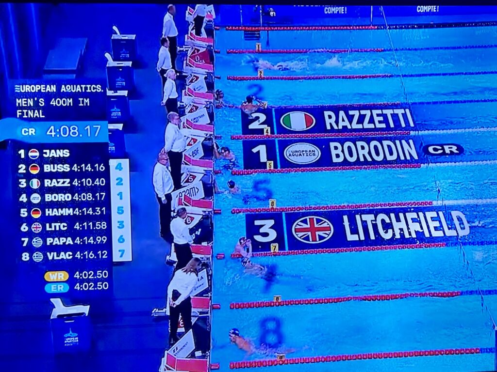 Europei di nuoto, buon bilancio per la Liguria. Nuovo record italiano per Razzetti
